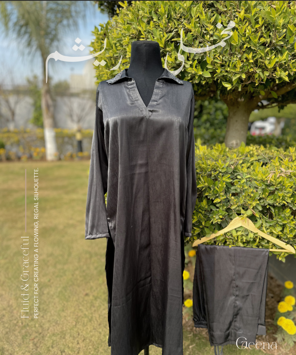 Velvet Silk: Onyx - Kurta & Pants - Image 5