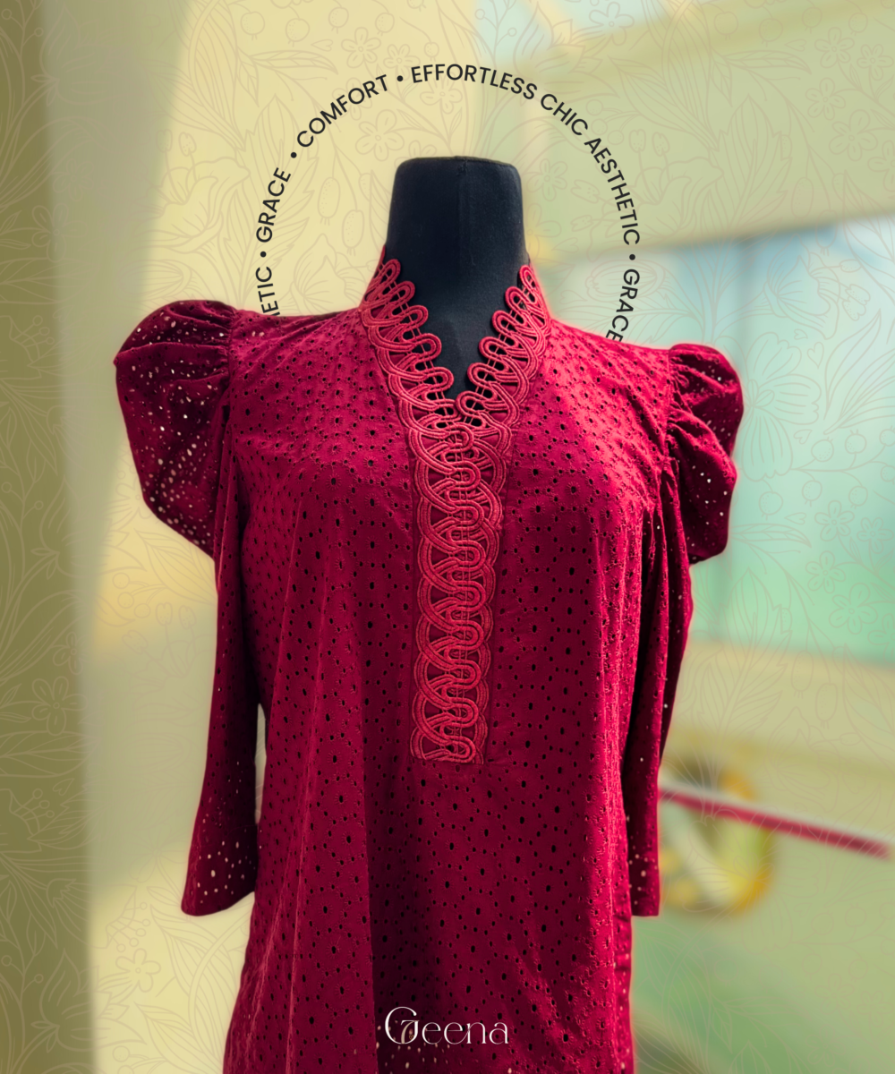 Baagh-e-Chic - Red Kurta - Image 2