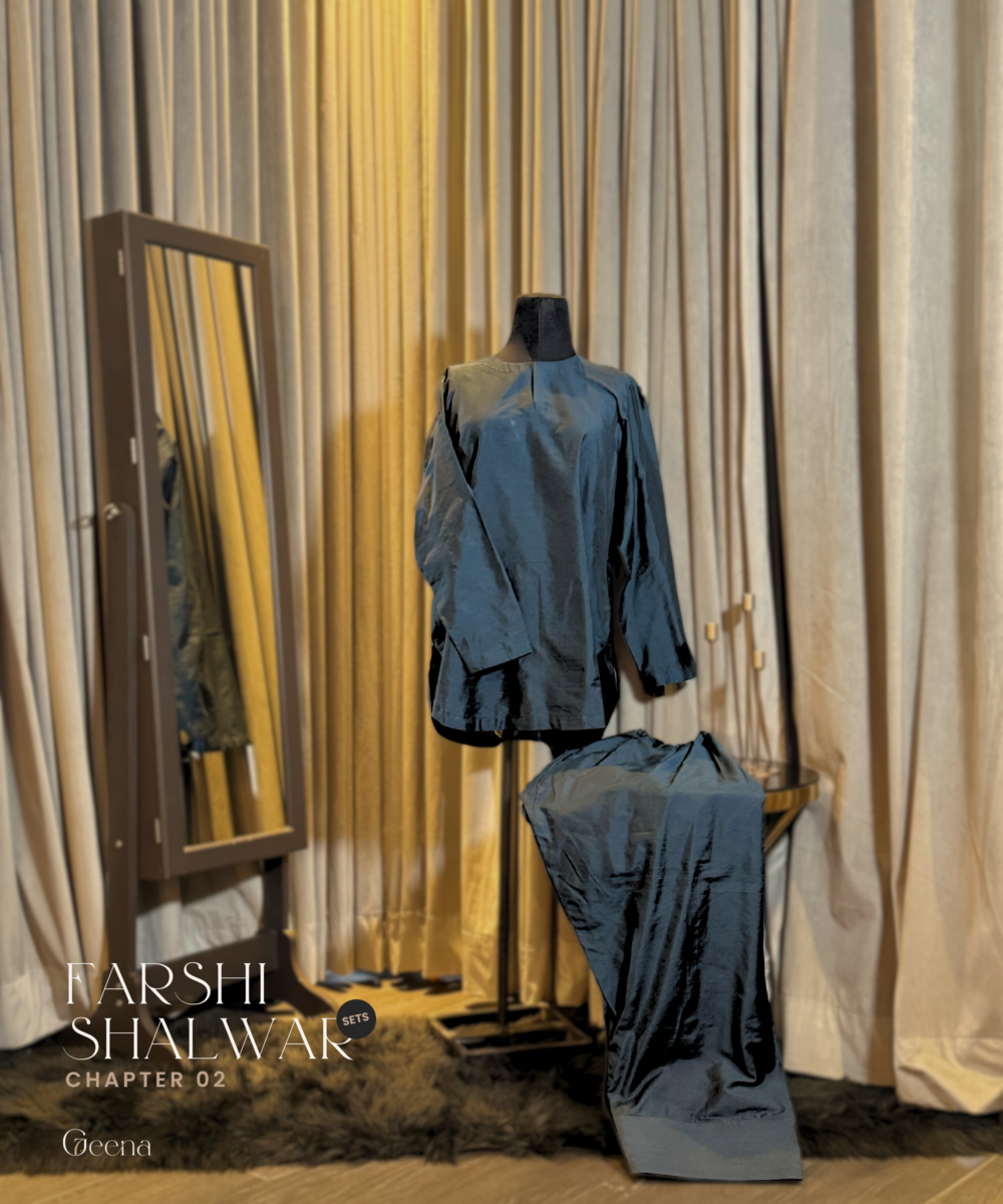 Farshi Shalwar Set - Acai
